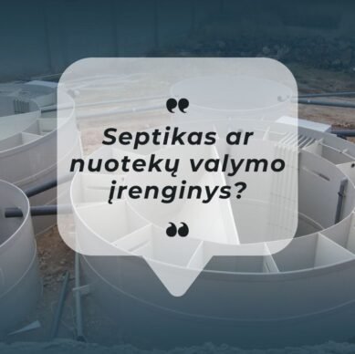 Septikas ar nuotekų valymo įrenginys Klaipėda